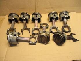 L2210a 1968 Chevrolet Z28 Camaro Sbc 302 Mo Pink Connecting Rods & Trw P And Pistons