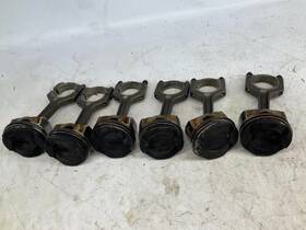 304.bm1o11 11-17 Bmw 535xi 3.0l Engine Piston With Connecting Rod Set Of 6 S