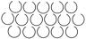 315-0060.030 Mahle Original Ductile Piston Ring Set