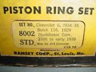 8002 Oil Tyte Nos D S Piston Ring Set Chevy Buick Studebaker 1934-1939 Std