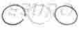8821886 Genuine Saab New Piston Ring Set Std