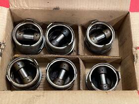 Ae 17753 1968 - 1972 Triumph Tr250 Tvr Early Tr6 Piston Set Flat Top Pistons Used