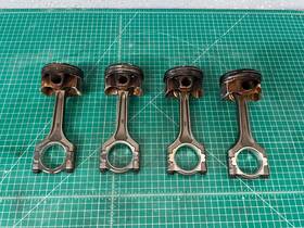 04893544 Alfa Romeo 17-19 Giulia 2.0l Turbo Engine Piston With Connecting Rod Oem