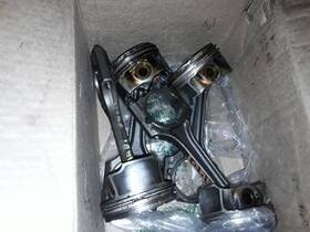 313.au1m11 Audi 2009-2011 A4 Set 4 Connecting Rods And Pistons 21mm Pin 2.0l Cyl 14647
