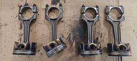 082261r Audi Mahle A4 A5 A6 Q5 09-17 2.0l Turbo Engine Cylinder Rod And Piston 06lb Set Of 4