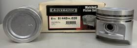 8144d-20 Blockmaster 8144d .020 Set Of 8 Pistons 361 Ford