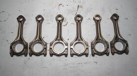 11241744315 Bmw M52 2.8l Piston Crankshaft Connecting Rod Set Of 6 1996-1998 Used Oem