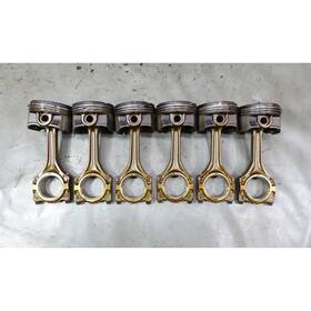 11251432876 Bmw 1997-1998 Z3 2.8 Roadster M52 2.8l Piston And Connecting Rod Set Of 6 Oem
