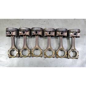 11251437036 Bmw 1999-2000 2.8l M52tu 6-cylinder Piston And Connecting Rod Set Of 6 Oem