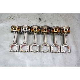 11258637807 Bmw 2016-2019 F30 340i Lci G30 B58 6-cyl Piston And Connecting Rod Set Of 6 Oem