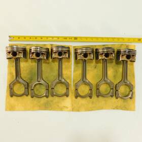 37f2 Bmw 6pcs 09-16 N55 3.0l 6-cylinder Turbo Engine Piston And Connecting Rod Set
