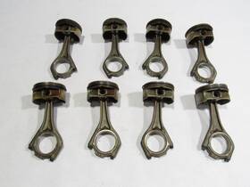 H208 Bmw ##h208 650i 650 E64 4.8l Engine Piston Connecting Rod Set 8 Pcs 06 - 10 O