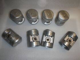 B511.030 Bohnalite Usa 8 Pistons And Pins .030 Size 38 39 40 Buick Series Special 248ci 8-cyli