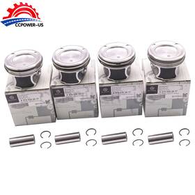 A2740302417 Ccpower Oem 4pcs Piston Sets Std For Mercedes C300 W212 E300 Glc300 M274 2.0t 2740371401