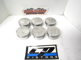 Cp 460584 6 Used Gas Ported Dome Pistons 4.125 Bore Sb Chevy Sbc