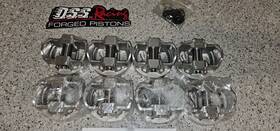 1-2300-4125 D.s.s. Racing Dss Fx Series Forged 400 Sbc Chevy Pistons 23 Degree Flat Top