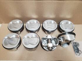 1-3406-4030b D.s.s. Racing Dss Fx Series Piston Set 306 Long Rod Sbf -13cc Dish Top Tfs Twisted Wedge