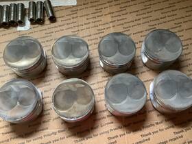 1989262 Diamond 8 Custom Pistons 4.030 Used In Ford Sb289 With 5.4 Inch Rods Hi Compression