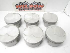 Diamond Racing 94392 6 Used Gas Ported Dome Pistons 4.125 Bore Sb Chevy Sbc