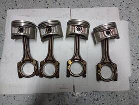 H22a1 Dnj P223 Set Of 4 Pistons And Oem Rods For Honda Prelude 1993-1996 H22 H22a