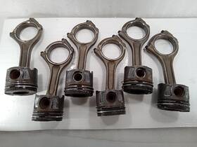 304.ch8m18 Dodge 2014-2019 Ram 1500 Jeep Gc 3.0l Eco Diesel Set Of 6 Pistons And Rods