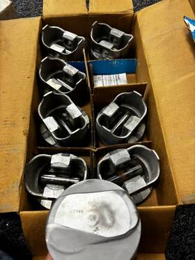 L-2349 Federal-mogul Powerforged Pistons L2349 .060 Over Bbc 454 Ls6 Used Like Ne