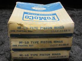 Fomoco B4az-6148-h Nos 1955-1964 Passenger And Truck Hi-lo Type Piston Rings Set For Y-block