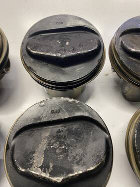 Ford 7014p Forged Piston Set Part Number 302 High Compression .030 Oversize Used