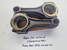 9t4e-6k100-ca Ford 3.5l Set Of 6 Connecting Rods - Used