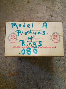 Ford A-6110-a Vintage Model A Aluminum Pistons - Set Of 4 .080 Oversize Part