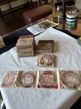 A8a-6148-aaa Ford Vintage 4 Box S Fomoco Oem Piston Ring Sets Nos