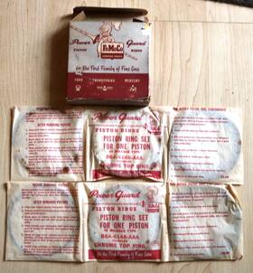 B6a-6148-aaa Ford Partial Piston Ring Set Nos Fomoco Vintage