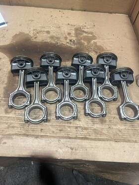 Gr3z6108d Ford Set Of 8 Engine Piston Rod 5.2l Voodoo V8 Oem Gt350 15-20
