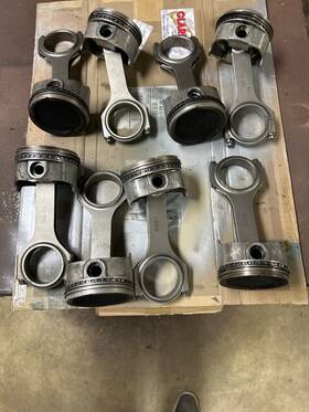 M6108-b514 Ford Crate Engine 514 Eagle H-beam Rods With Forged Pistons