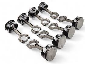 19178568 General Motors Chevrolet Ls3 Flat Top 4.065 Gen 4 Pistons With Connecting Rods Oem Gm