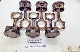 12579292 Gm 3.9l V-6 Set Of 6 Rods And Pistons - Used