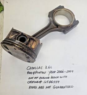 12586559 Gm #12586559 Cadillac 3.6l Rod And Piston - Used