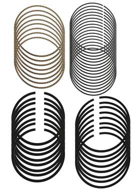 Sn9035 Hastings Piston Rings Stainless Steel Series Performance Gas