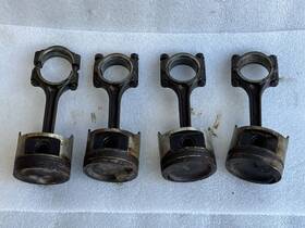 304.ho1b84 Honda 1984 1985 1986 1987 Civic Engine Piston Set 4 Pieces 1.5l