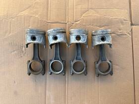 Fm2602 Isuzu G161 Engine Piston And Conrods Connecting Rods Set Kb20 Kb25 Kb26 Kb41