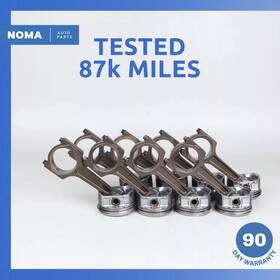 96jv6200ba Jaguar 99-03 X100 Xk8 Xj8 4.0l N/a Aj27 Engine Piston Connecting Rod Set Oem 87k