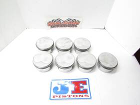 281799 Je 7 Used Sb Chevy Dome Pistons 4.135 Bore Sbc 13 Degree