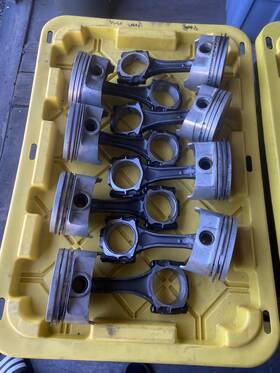 502je700 Je Pistons 502 Big Block Chevy Std Dome 4.466 Bore And Dimple Rods