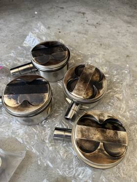 543627 Je Pistons 87mm 12.0 1 H22a1 H22a4 Honda Prelude H22 H22a