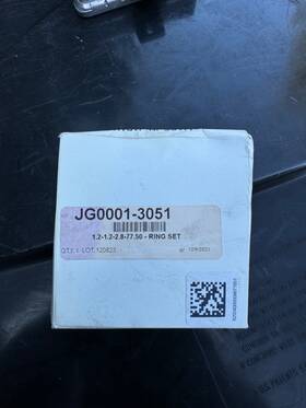 Jg0001-3051 Je Pistons Engine Piston Ring Set - 1 Cyl. File Fit Each