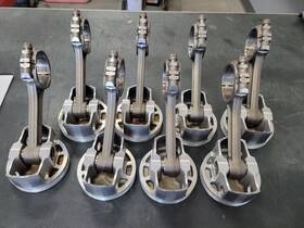 Je Scat 373701 Sbc Stock Car Pistons With Rods #