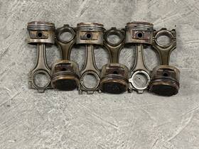 1722497 Kolbenschmidt 6x Oem Bmw E36 325i E34 525i M50b25 Non Vanos Engine Pistons Rods 83.98mm