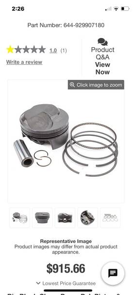 Bbc280280d18 Mahle Motorsport Bbc270280d18 Bbc Piston Kit - Used 489 Cu In 4.280 Bore 4.250 Stroke