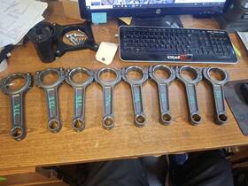 14364-8 Manley X8 6.300 I Beam Connecting Rods .927 Pin Weight Matched Set