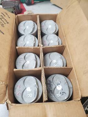 Manley 48233 Vintage Race Pistons Nos 400 Chevy 5.7 4.155 Bore